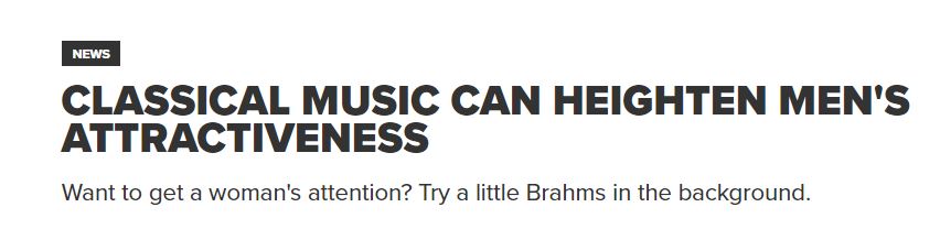 Does classical music make you seem more attractive?